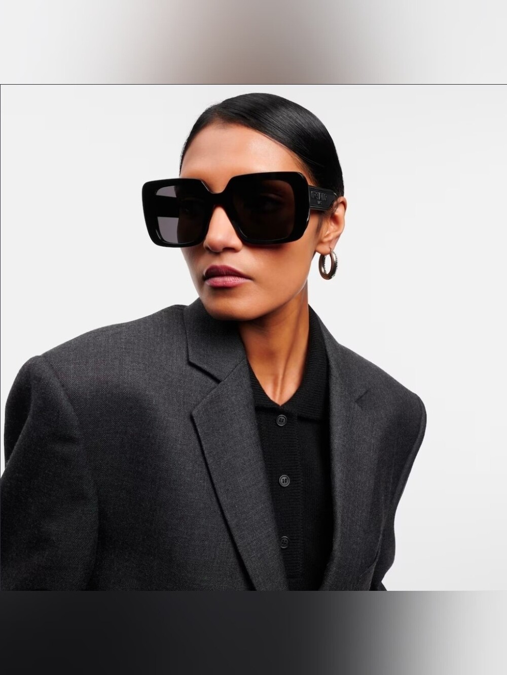 Dior Black Square Women's Sunglasses